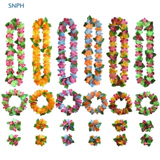 [SNOW] 4Pcs/set Hawaiian Flower leis Garland Necklace DIY Decoration Fancy Dress Party [PH] #4