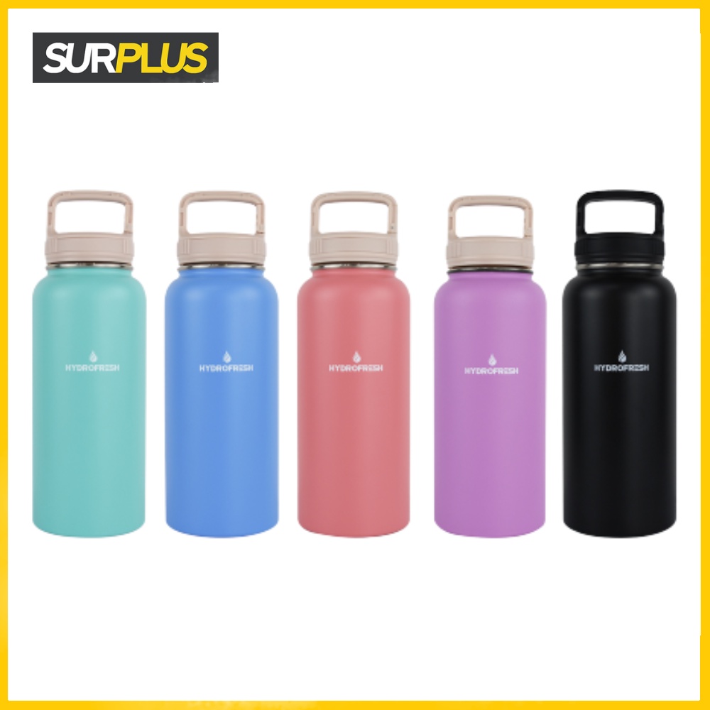 Surplus Hydrofresh Stainless Steel Tumbler With Plastic Carabiner