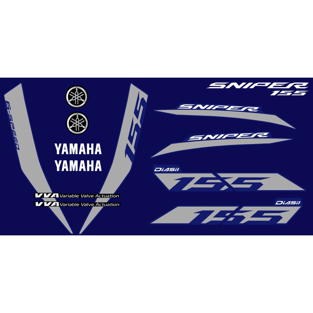 Sniper 155 YAMAHA Decals Laminated Anti fading high grade adhesive ...