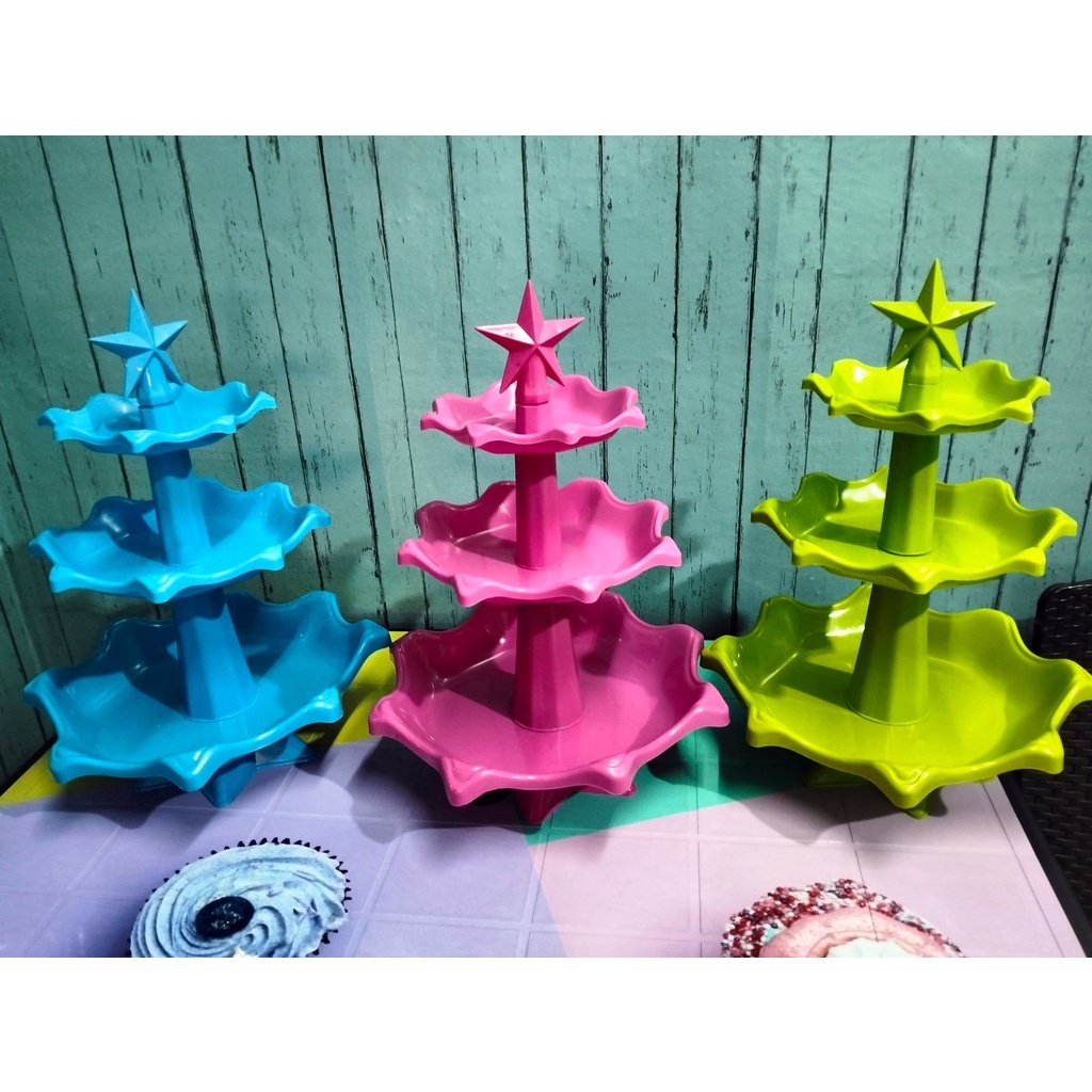 XMC Store High Quality 3 Layer Storage Dessert Stand Pastry Cookie Tray