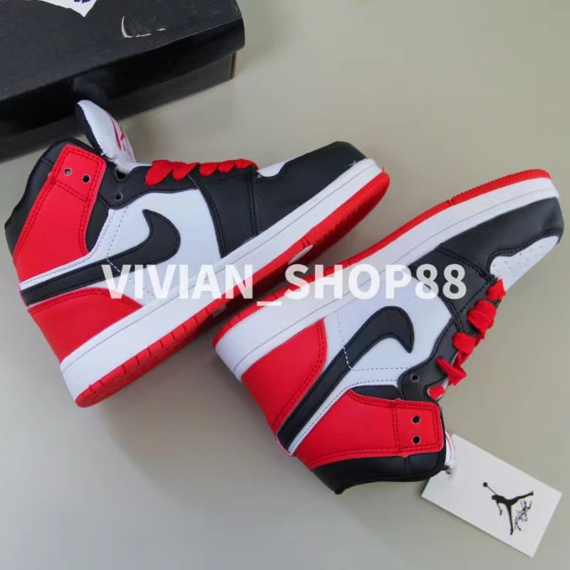 COD new Nike Air Jordan 1 for kids shoes high cut for kids shoes leather sports shoes for kids #523