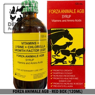 ▽FORZA ANIMALE AGB FOR GAMEFOWL, DOG, BIRDS & HORSE VITAMINS (120ML)