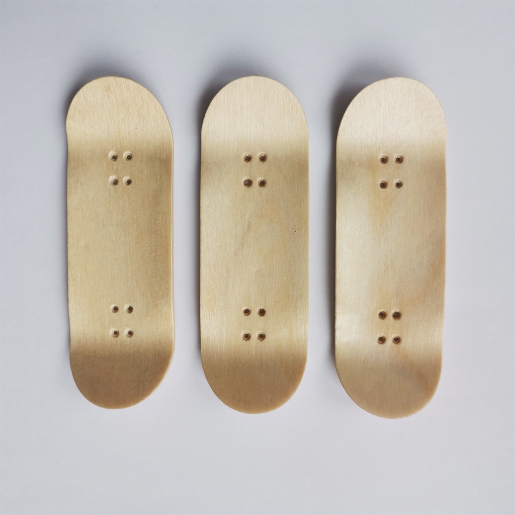 3pcs 34mm Blank Fingerboard Deck 5 Ply Maple Fingerskate Board Shopee