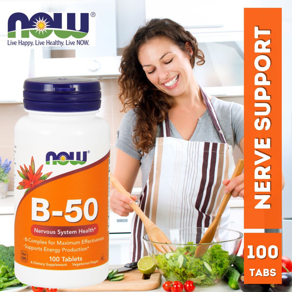 Vitamin B Plus Choline And Inotisol 100 Tabs Energy Production