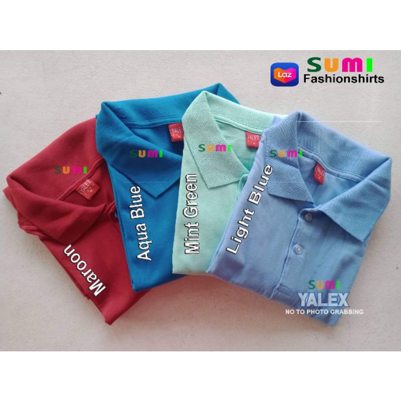 Yalex Polo Shirt Color Chart