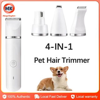 4 in 1 Pet For Cat Dogs Electric Hair Clipper Grooming Trimmer Nail Grinder Chargeable Haircut