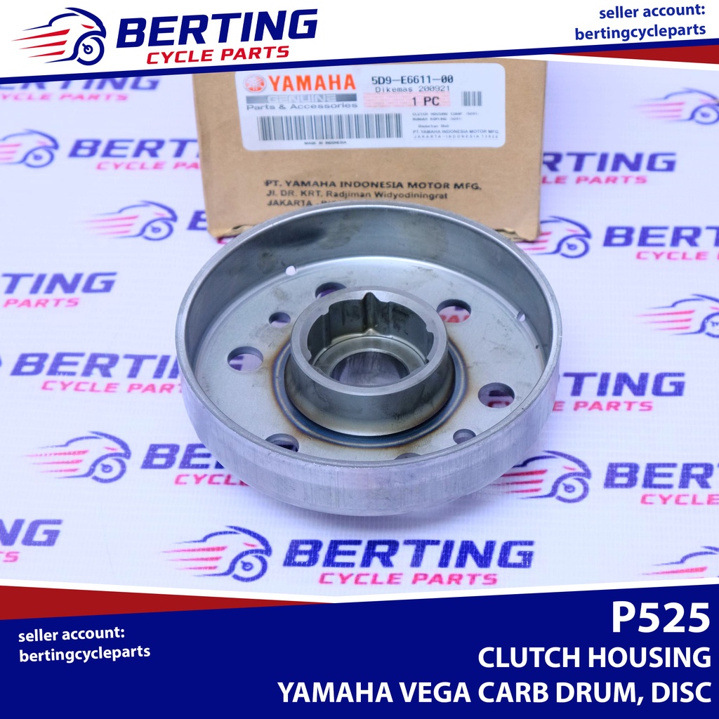 CLUTCH HOUSING Yamaha Vega Carb Carb Disc Drum Genuine 5D9E661100