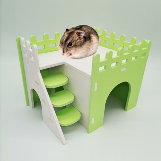 Rainbow Color Hamster Nest Sleeping House Luxury Cage Pet DIY Hideout Hut Toy Small Animal Supplies #2