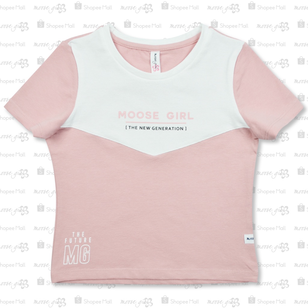 Moose Girl Old Rose and White Blouse with Print details (GSBL-P 2158 ...