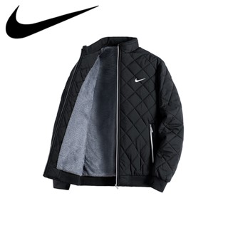 Ready Stock！NlKE Fashion Winter Jacket Mens cotton Jacket Thermal Thick Coat Snow Black Parka Male Warm Outwear