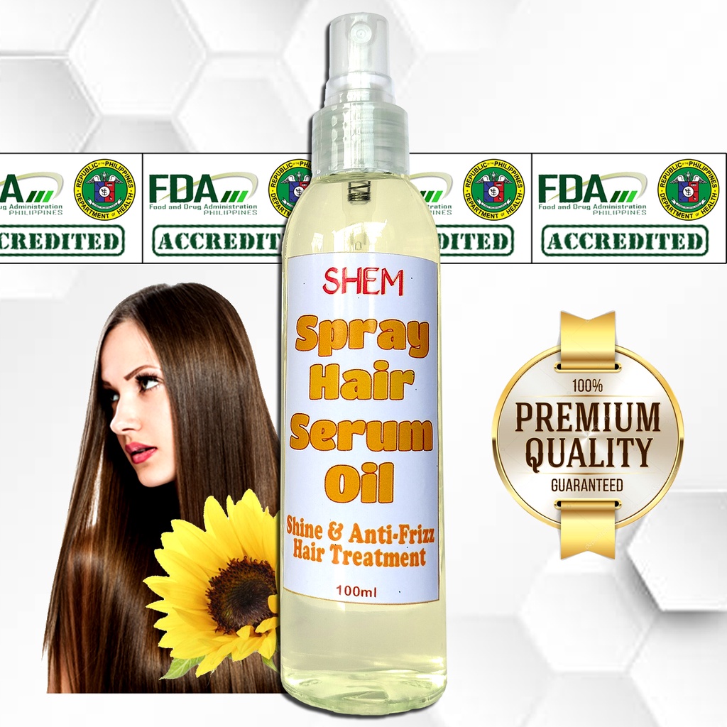 Spray Hair Serum Treatment Oil Original Shem Care Organic Authentic