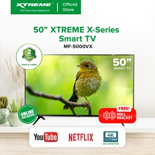 XTREME 50-inch X Series Digital Smart 4K Ultra HD LED TV Slim Bezel w/ Free Wall Bracket [MF-5000VX]