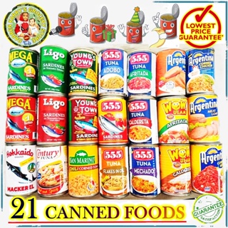 stock.BENTE UNONG DE LATA * 21 Cans Instant Food & Ready to Eat Canned Goods * Mega Ligo Young's Tow