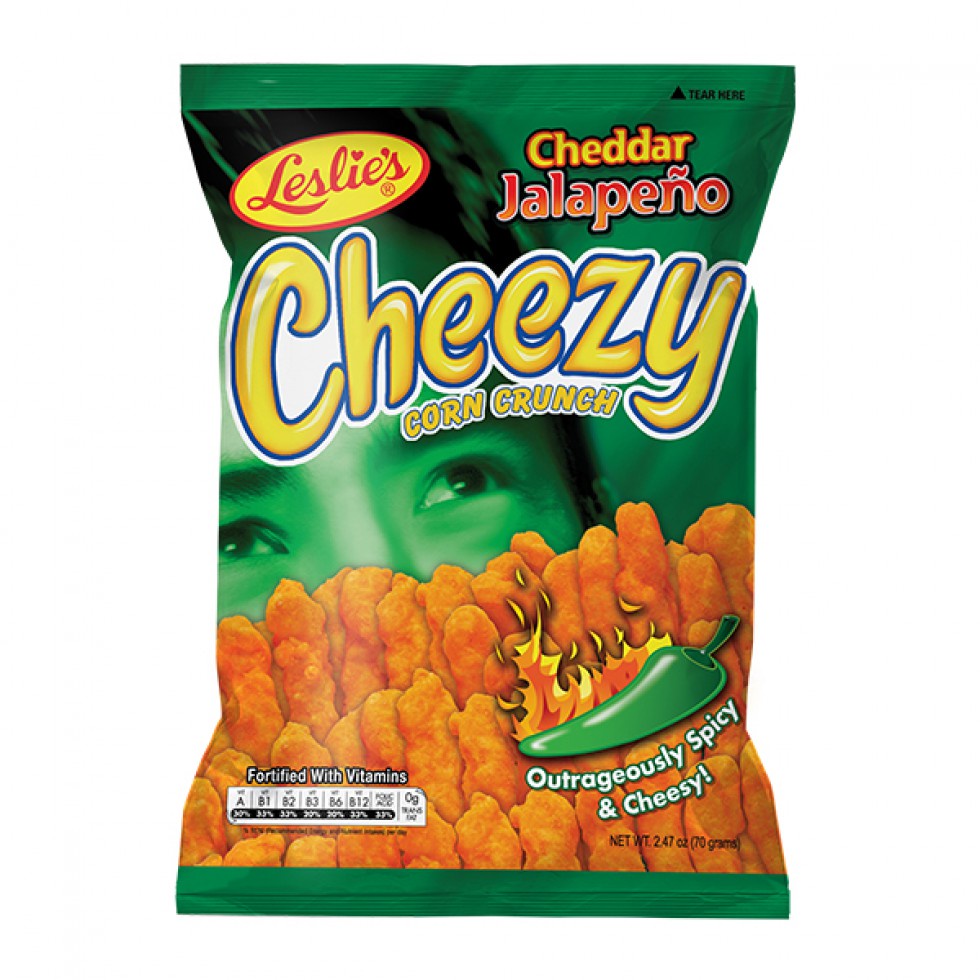 Cheezy Corn Crunch Cheddar Jalapeno 70g | Shopee Philippines