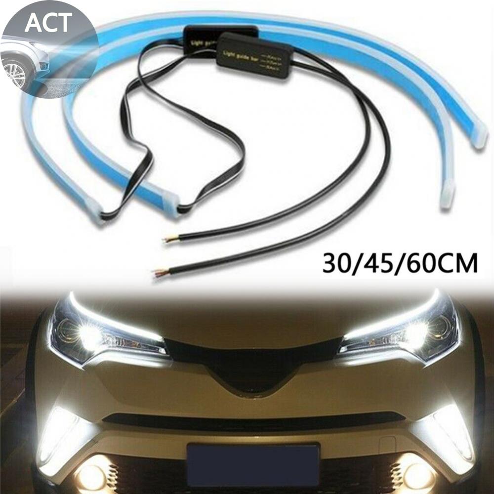 Strip Tape Lights 12V DC 20W 2835 SMD 2pcs Car Parts Light Accessories
