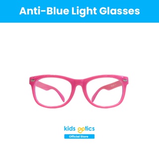 Kids Optics™ Anti Blue Light Eyeglasses: LittleChamp Eyeglasses Cherry Pink -Anti rad for girls boys #2