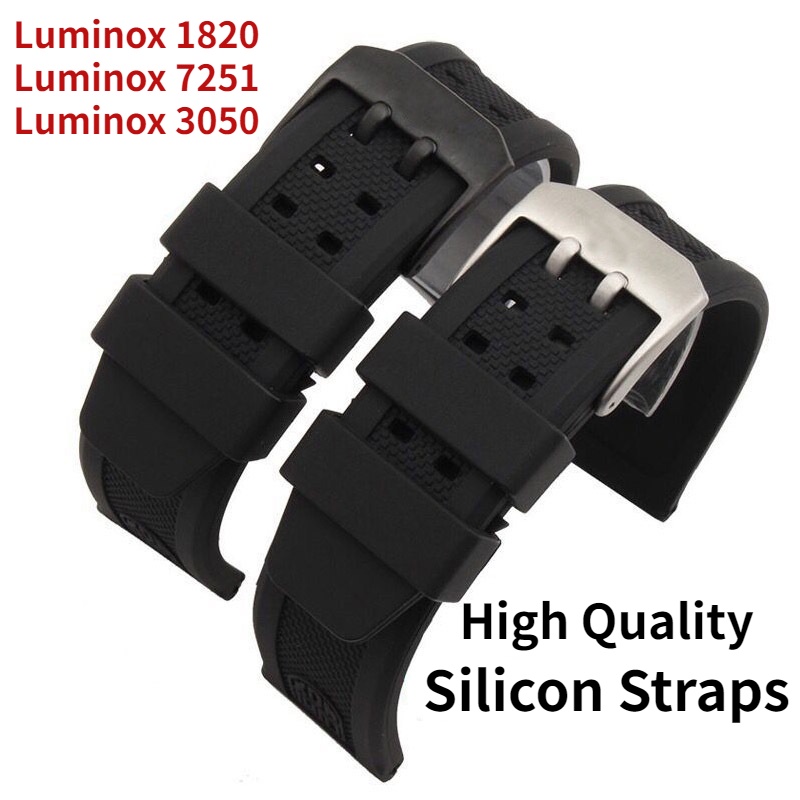 For Luminox watch bands Silicon Watch Straps 23mm logo Luminox 1820