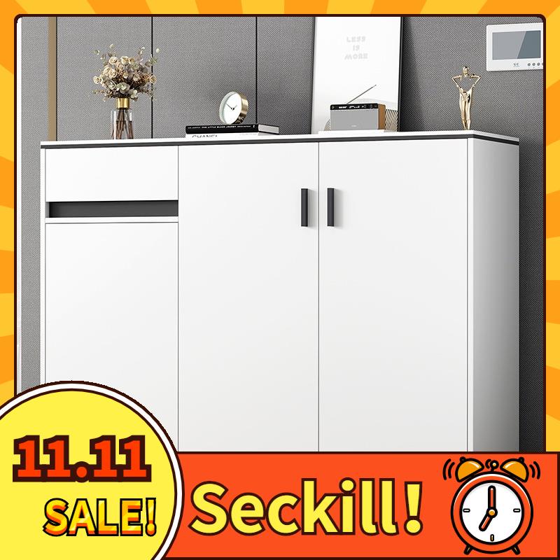 【Ready Stock】Shoe Cabinet With Door Household Doorway Entrance Integrated Large Capacity Partition L