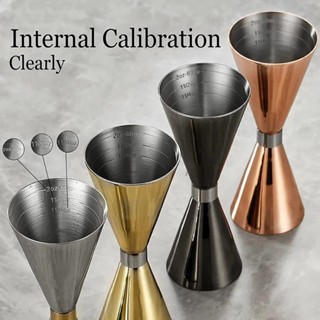 Stainless Steel Cocktail Shaker Measure Cup Double Shot Drink Spirit Measure Jigger Japanese #8