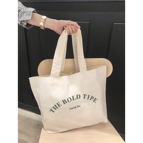 Sutton Off White Thick Canvas Tote Bag Katsa Bag With Print Big / Large ...