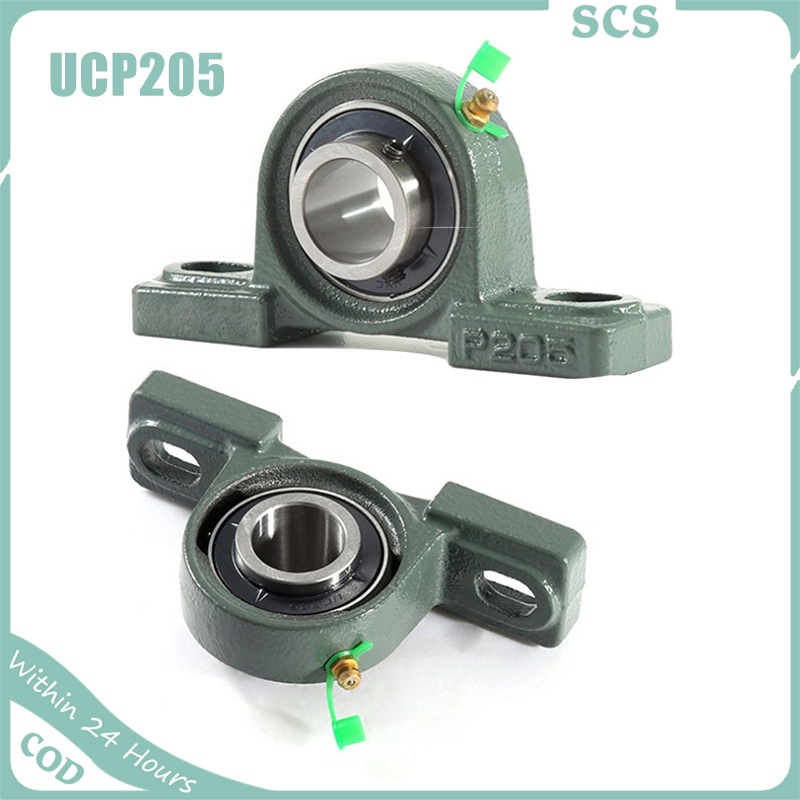 UCP203 Pillow Block Ball Bearing - 17mm ID 37mm OD Cast Iron Mount With Self-Aligning Bearing