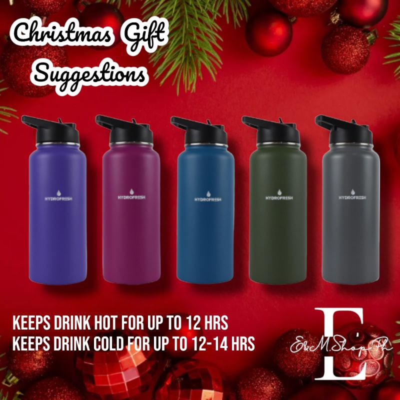 Hydrofresh Stainless Steel Vacuum Flask with Handlift Handle 1L