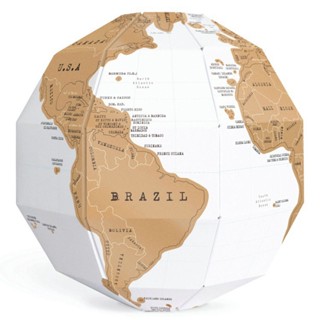 3D Scratch Off Map Globe 3D Assembly World Map Paper Stereo DIY Creative Gift Paper Puzzle Travel Ma #5