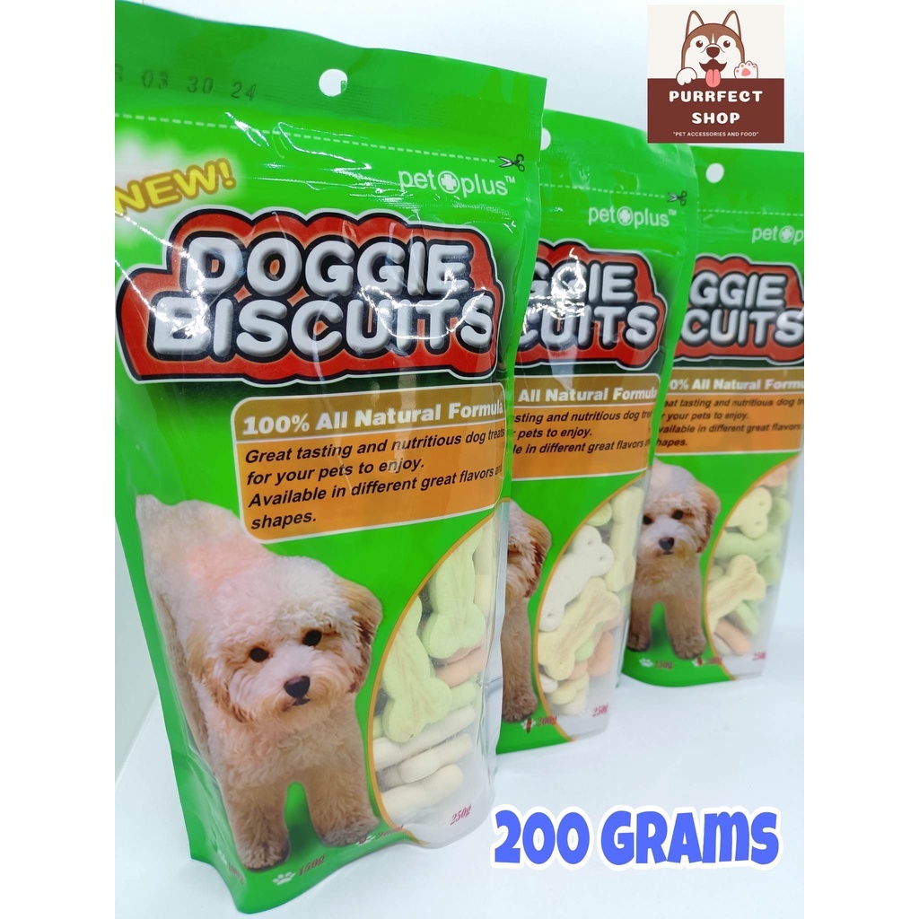 DOGGIE BISCUIT 200 GRAMS BONE SHAPE DOG TREATS | Shopee Philippines