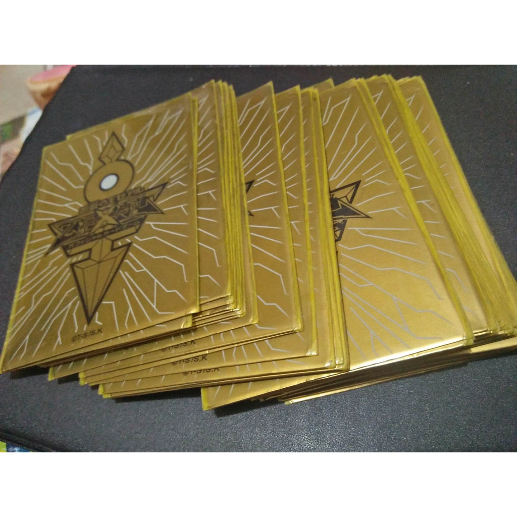 CARD Sleeves GOLD YuGiOH ZeXal 8.7 x 6 cm (YuGiOH / Vanguard) PREOWNED