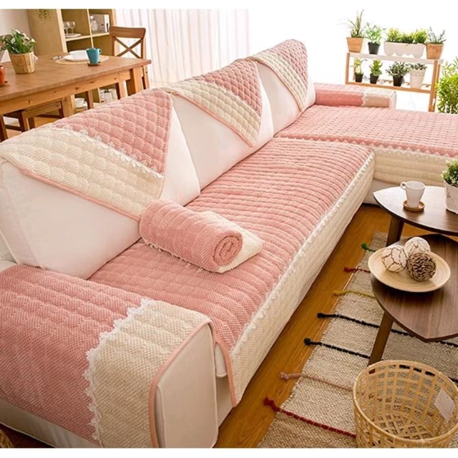 Modern Non Slip Sofa Cushion Cloth Art Four Seasons Universal All