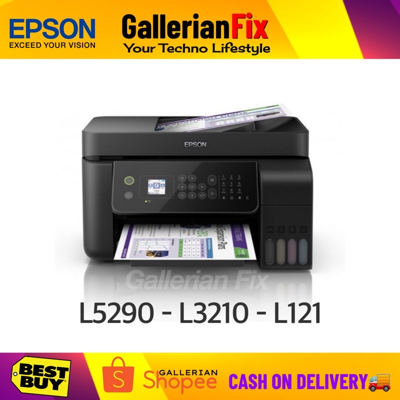 Epson L5290 L3210 L121 printer wifi long scan xerox w/ ink all in one w ...