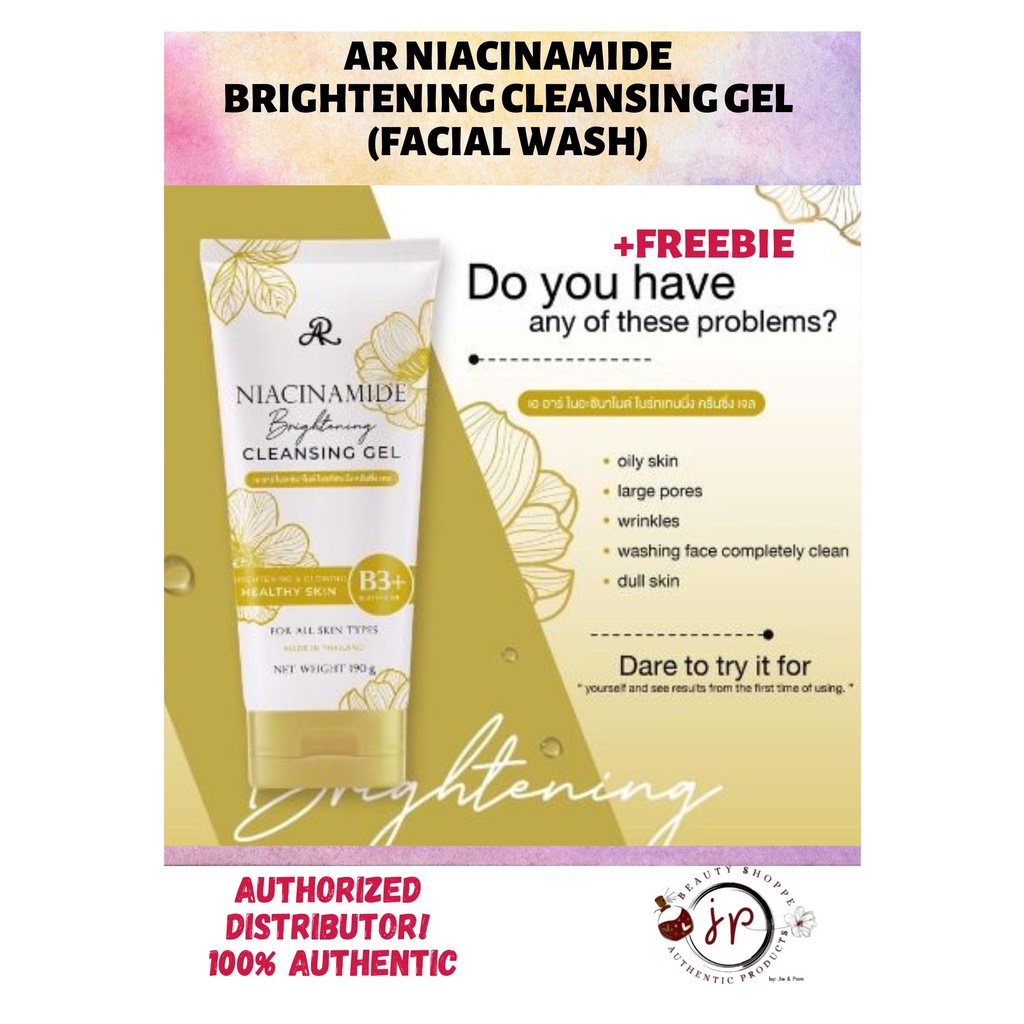 AR Niacinamide Brightening Cleansing Gel (Facial Wash) Shopee Philippines