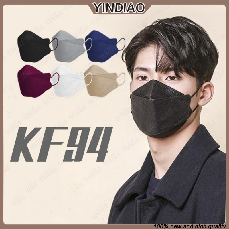 10PCS KF94 Nanofiber Filter Face Mask KF94 Mask Medical Antidust Anti