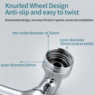k%eKitchen Faucet Extender Aerator 1080° Rotating Splash-proof Bubbler Spray Aerator Rotating Me #8