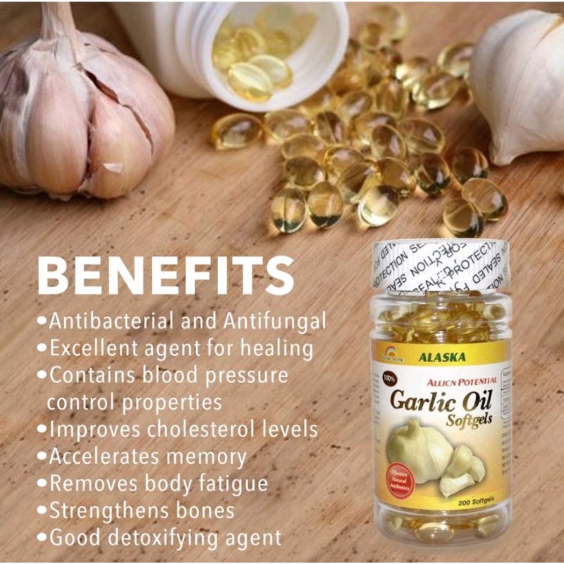AUTHENTIC ALASKA GARLIC OIL SOFTGELS Shopee Philippines