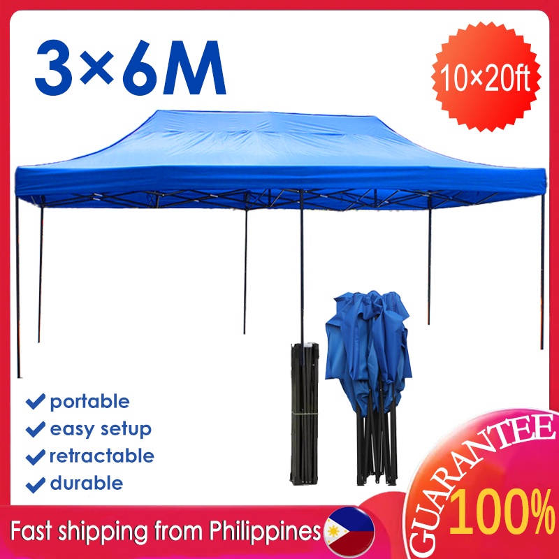 3x6M Foldable Retractable Tent Tent Outdoor With Steel Stand Canopy