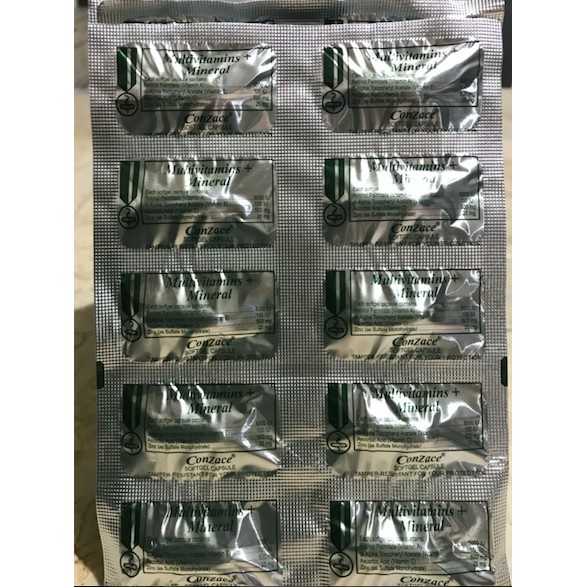 Conzace Clusivol Plus Multivitamins Minerals Capsule Tablet [40s, 100s]