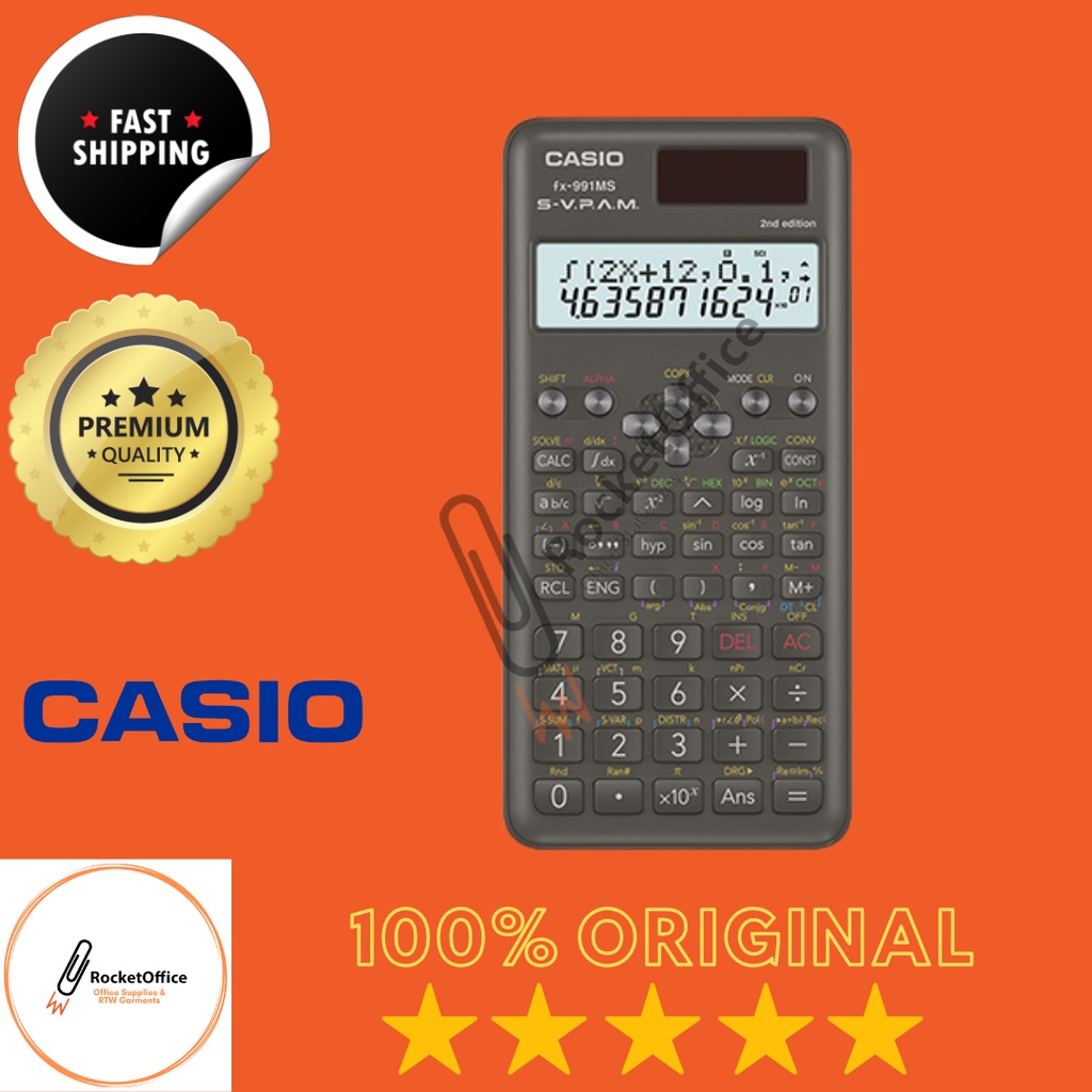 Casio Scientific Calculator Fx991MS Second Edition Calculator