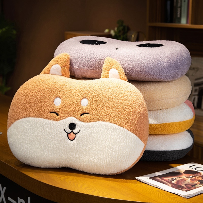 New  Lovely Shiba Inu Husky Cat Panda Duck Plush Pillow Soft Animal Cushion For Girls Children Bed Sofa Chair Pillow Toys