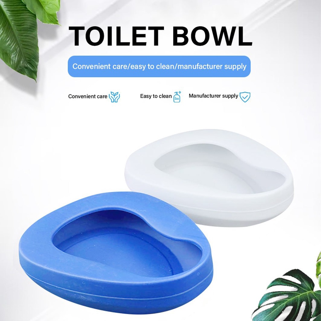 350G Portable Bed Pan Elderly Patient Potty Wheelchair Thick Urine Bowl Adult Toilet Bowl