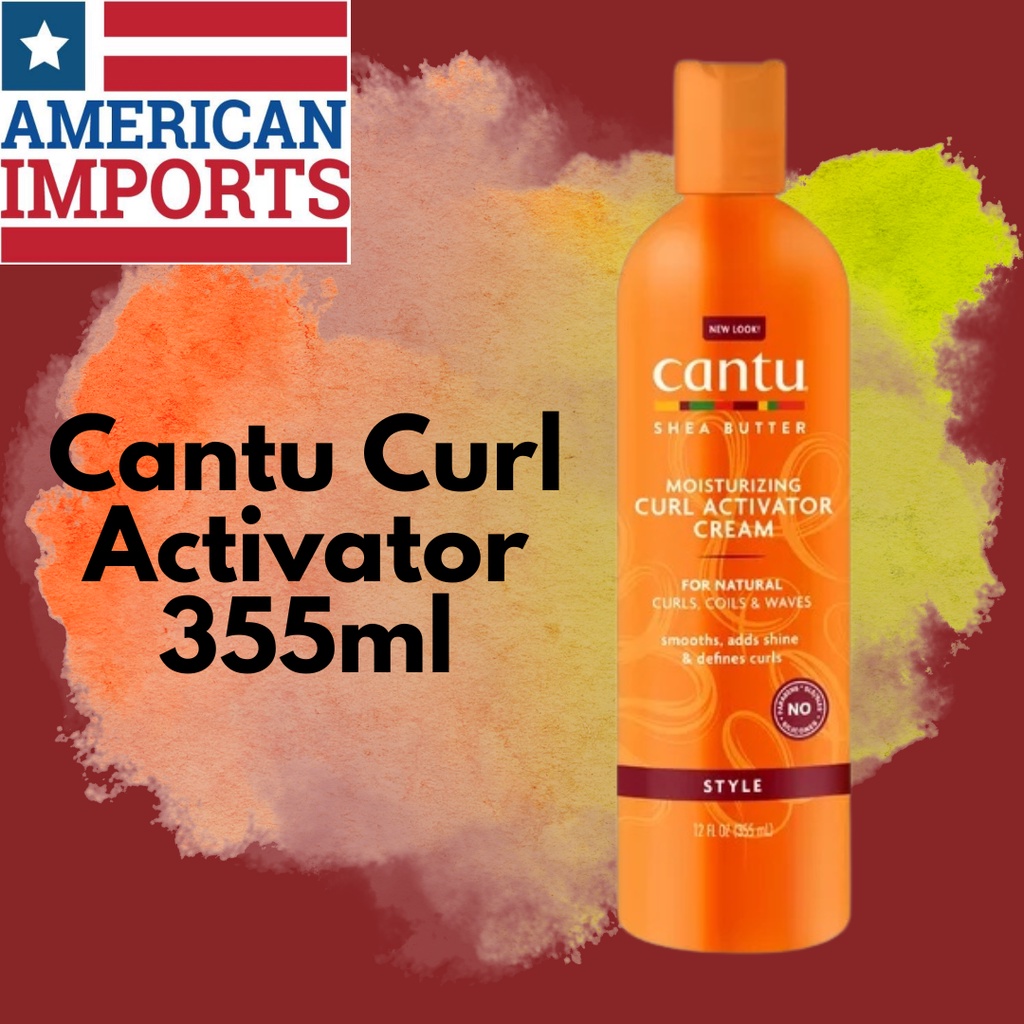 Cantu Moisturizing Curl Activator Cream - 355ml, Curly Hair ^ | Shopee ...