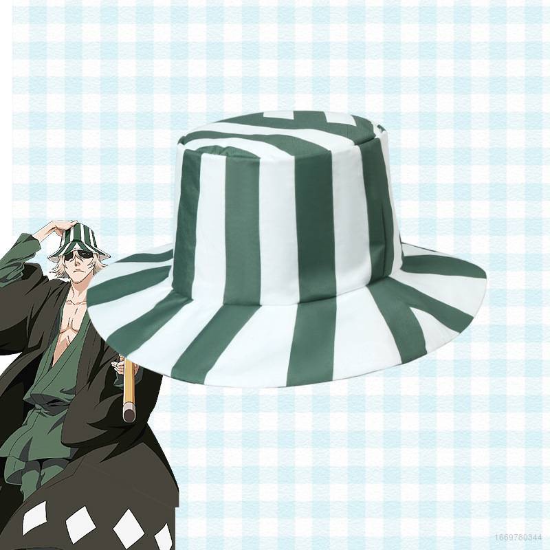 Kira BLEACH Hat Urahara Kisuke Fisherman Hats Cosplay Anime Cap Sun