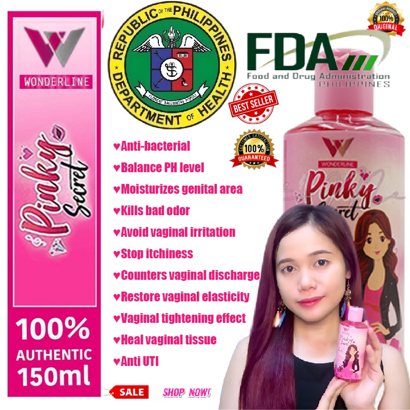 Original pinky secret 150ml antibacterial whitening ph care feminine