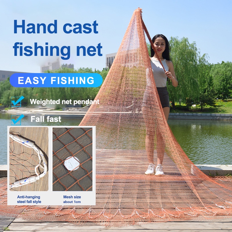 Fishing Nets 5.5M Upgraded Version of Hand Thrown Fishing Nets Hand