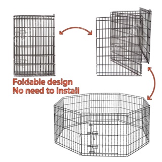 PetStern Playpen For Dogs Foldable Pet Dog Fence Indoor Barrier 2Ft 6/8 Panels Free Deformation DIY
