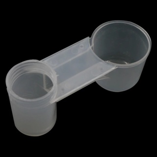 10 Pcs Portable Plastic Transparent Drinker Cup Water Aviary Cage Bottle Bird Feeder Poultry Pigeon
