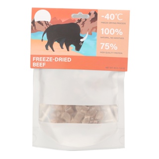 Freeze Dried Beef Pet Treats Natural Healthy Rich in Trace Elements Dog Freeze Dried Food for Cats Dogs 40g