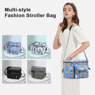 【Ship in 48h】Baby Bag Large Capacity Stroller Bag Multifunctional Mommy Shoulder Bag Portable Baby Diaper Bag Baby Bottle Cup Bag #2