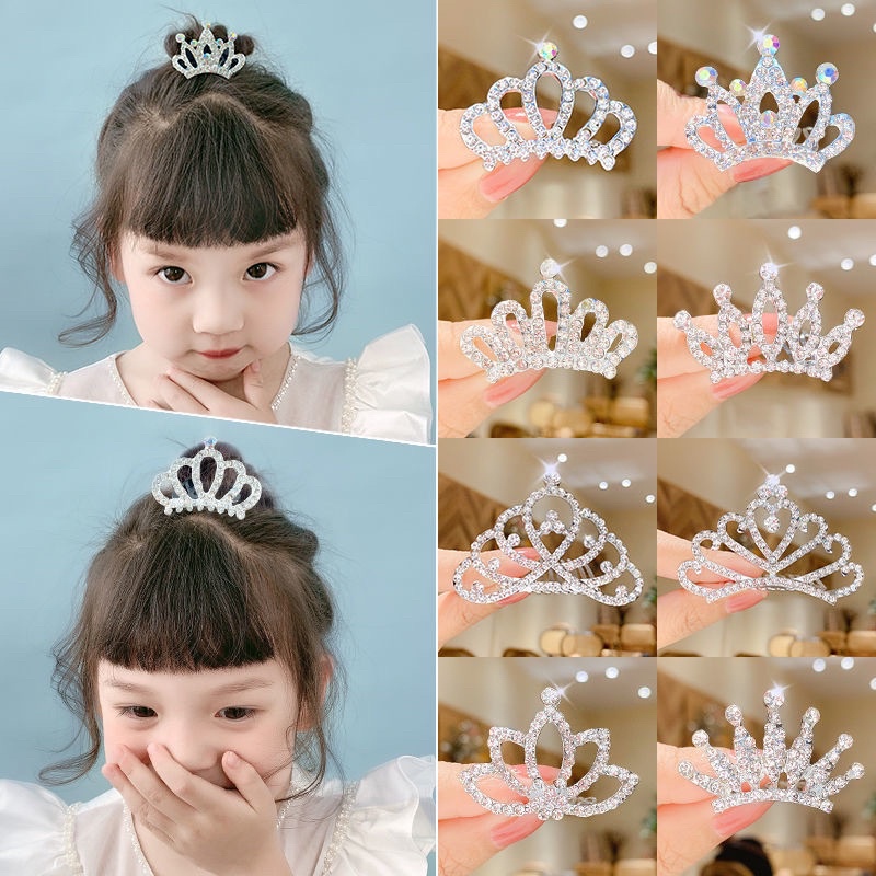 KOREAN FASHION GIRL CROWNS CHILDREN PRINCESS CROWN SWEET CUTE ...