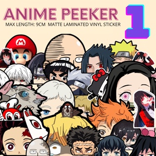 [PART 1] Anime Peeking Stickers| Waterproof laminated vinyl | Aquaflask